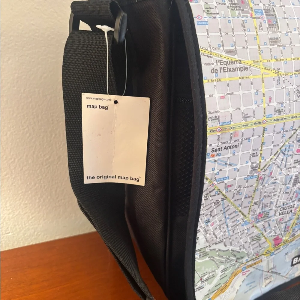 NWT Barcelona Map Bag
